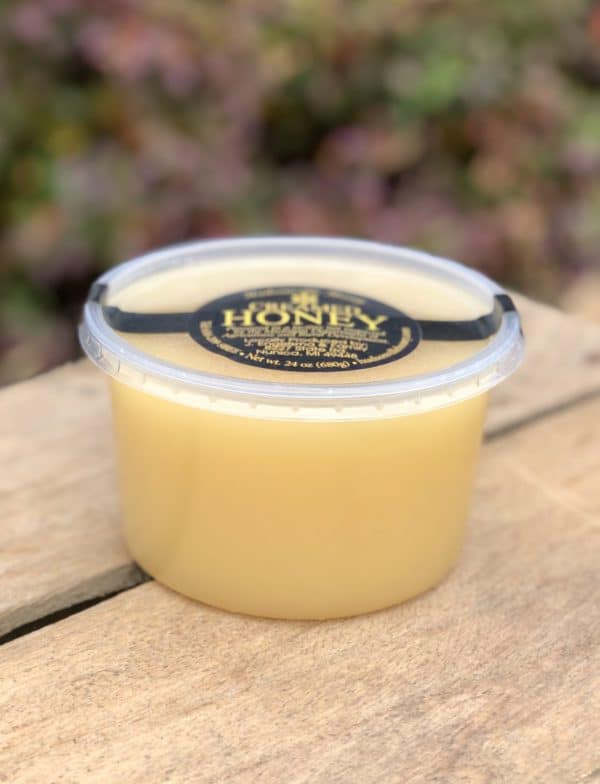 tub of creamed honey