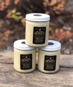 3 12oz glass jars of Michigan creamed honey