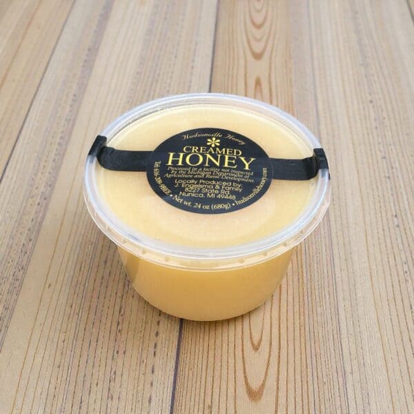 Premium Michigan Creamed Honey – 22 oz Plastic Tub