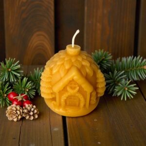 christmas ornament candle