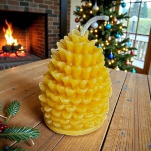 pine cone candle